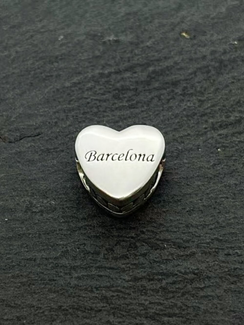 Pandora Barcelona Heart Charm Sterling Silver Jewelry